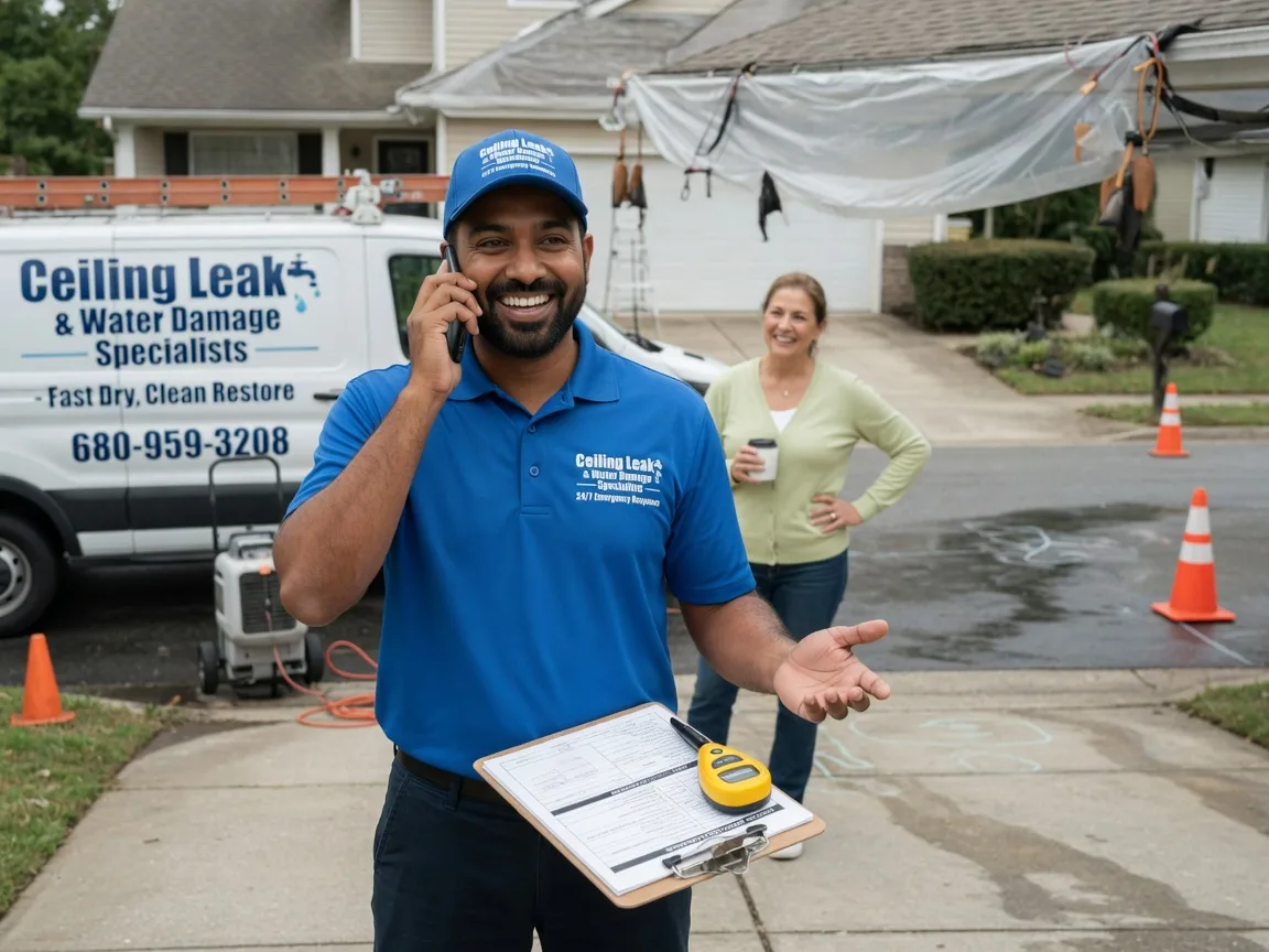 Ceiling Leak Cleanup Spencer, NC FAQs